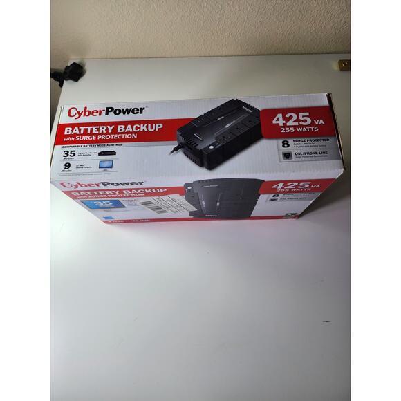 CyberPower Battery Backup with Surge Protection SE425G 425VA/255W 8 Outlet - Picture 7 of 7
